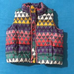 Gap 3T thick puffer vest multicolor